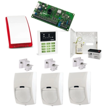 SYSTEM ALARMOWY SATEL CA-5 KPL LED-S 3 CZUJKI BINGO P2/VID
